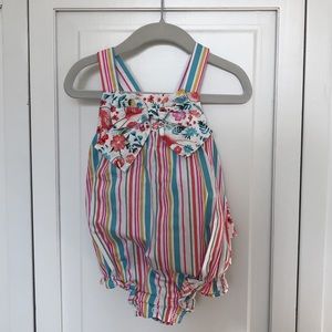 Bonnie Baby Girl Rainbow Romper